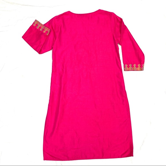 Srishti Kurta XL Gold And Pink - Picture 4 of 13